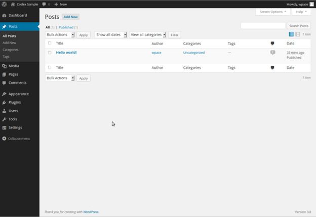 WordPress Blog Posts