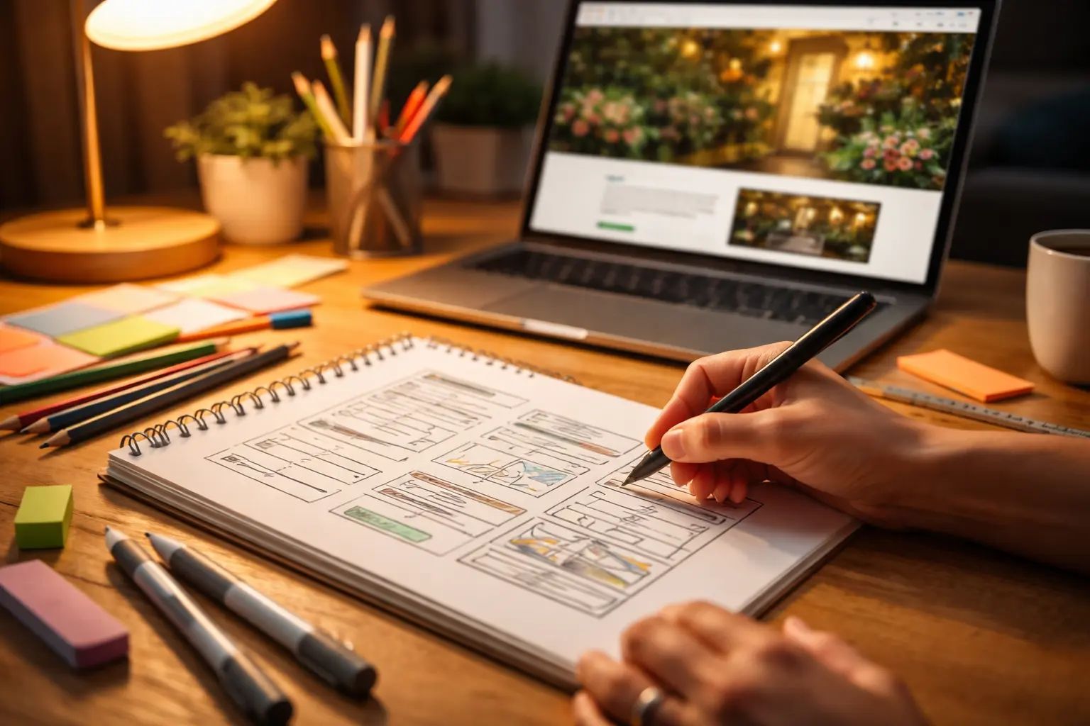 How we design your small business website.