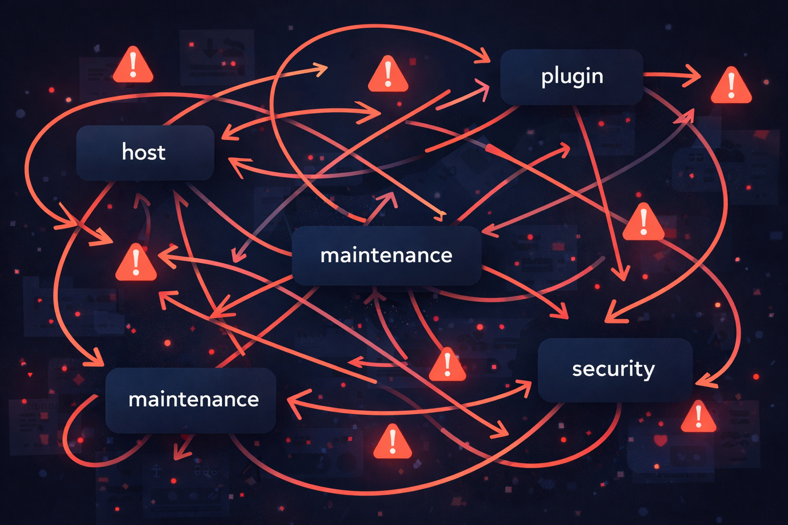 The typical setup is a mess