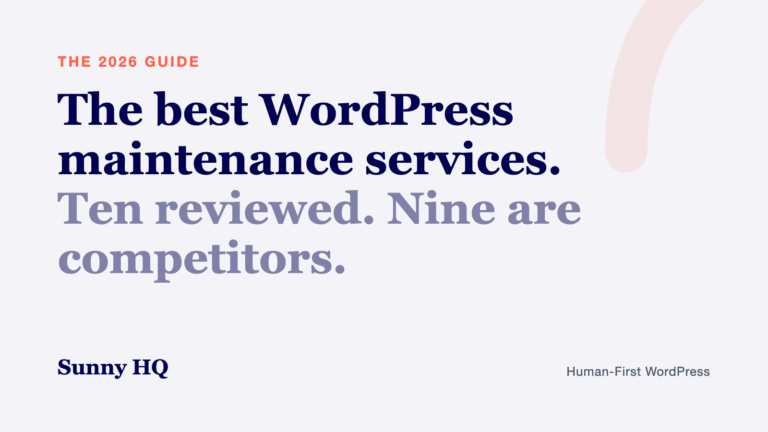 The Best WordPress Maintenance Services for 2026